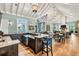 Modern community kitchen with large island and granite countertops at 1529 Rio Vista Ter, Parrish, FL 34219