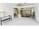 Open living room with a view of the dining area at 533 Bent Oak Ct, Spring Hill, FL 34609