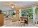 Bright home office features built-in shelving and large windows at 2340 Grecian Way # 46, Clearwater, FL 33763