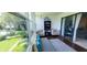 Sunroom with seating and views of the backyard at 531 Spring Lakes Blvd # 531, Bradenton, FL 34210