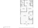First floor plan showing living room, kitchen and bedroom at 1415 E Henry Ave, Tampa, FL 33604