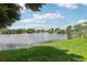 Tranquil lake view with lush greenery at 811 N Keene Rd # V7, Clearwater, FL 33755