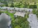 Aerial view of condo complex near golf course and lake at 811 N Keene Rd # V7, Clearwater, FL 33755