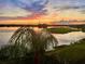 Stunning sunset over the lake at 6450 Watercrest Way # 402, Lakewood Ranch, FL 34202