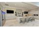 Modern clubhouse kitchen with stainless steel appliances and an island at 4990 Fairhope Cir, Lakewood Ranch, FL 34211