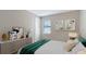 Well-lit bedroom with stylish decor, offering a peaceful and comfortable space at 4910 Carova Way, Lakewood Ranch, FL 34211