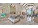 Spacious clubhouse lobby with marble floors, high ceilings, and comfortable seating at 4910 Carova Way, Lakewood Ranch, FL 34211