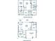 Two-story home floor plan, showing a 3-car garage and 5 bedrooms at 291 Mossy River Ct, Brandon, FL 33511