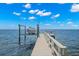 Private dock with boat lift providing easy water access at 200 Colony Point S Rd, St Petersburg, FL 33705