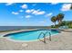 Inviting pool with patio and stunning water views at 200 Colony Point S Rd, St Petersburg, FL 33705