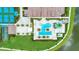 Resort-style pool and tennis courts in community at 18324 Rockport Pl, Lakewood Ranch, FL 34211