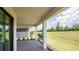 Covered patio with pavers and view of backyard at 18324 Rockport Pl, Lakewood Ranch, FL 34211