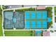 Community tennis and pickleball courts at 18324 Rockport Pl, Lakewood Ranch, FL 34211