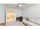 Home office with desk and chair, view into another room at 108 Castile Ct, Punta Gorda, FL 33983