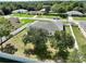 House's back and side yards from above at 10255 Norwick St, Spring Hill, FL 34608