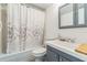 Clean bathroom with shower/tub combo and vanity at 25188 Marion Ave # A103, Punta Gorda, FL 33950