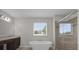 Main bathroom with soaking tub, double vanity, and walk-in shower at 8064 Olive Brook Dr, Wesley Chapel, FL 33545