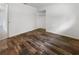 Bedroom with wood-look flooring and closet at 3451 Sage St, Port Charlotte, FL 33948