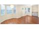 Elegant dining area with hardwood floors and bay window at 10407 Villa View Cir # 10407, Tampa, FL 33647