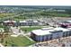Aerial view of community with school and park at 17351 Peregrine Way, Punta Gorda, FL 33982