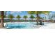 Expansive pool with lounge chairs and lake views at 17347 Peregrine Way, Punta Gorda, FL 33982