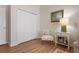 Bedroom with a sitting area and large closet at 6043 Anvil Ave, Sarasota, FL 34243