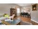Formal dining room with a wooden table and black chairs at 6043 Anvil Ave, Sarasota, FL 34243