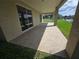 Spacious covered patio with canal views and lush landscaping at 3263 Sea Grape Dr, Hernando Beach, FL 34607