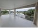 Another view of the balcony with water view at 3263 Sea Grape Dr, Hernando Beach, FL 34607
