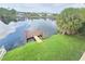 Private dock with access to a peaceful canal at 3263 Sea Grape Dr, Hernando Beach, FL 34607