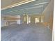 Large garage, offering ample storage with built-in shelving at 3263 Sea Grape Dr, Hernando Beach, FL 34607