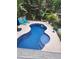 Relaxing kidney-shaped pool with surrounding patio at 510 Wideview Ave, Tarpon Springs, FL 34689