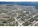 Aerial view of residential neighborhood near lake at 9834 Miramar St, New Port Richey, FL 34654