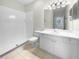 Clean bathroom with shower, toilet and vanity at 416 28Th W St, Palmetto, FL 34221