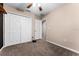 Bedroom with double closets and carpet flooring at 1514 Seagull Bay Way, Brandon, FL 33511