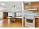 Kitchen with breakfast bar and stove at 35935 Tanda Cir, Zephyrhills, FL 33541