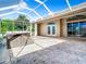 Spacious patio with hot tub and access to house at 18065 Wing Ave, Port Charlotte, FL 33948