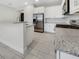 Modern kitchen featuring stainless steel appliances at 7615 Campus Cv, Sarasota, FL 34243
