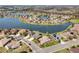 Aerial view of a lakefront community at 11354 78Th E St, Parrish, FL 34219