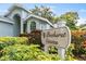 Pinehurst Estates community sign, showcasing neighborhood entrance at 7319 Eleanor Cir, Sarasota, FL 34243