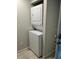 Stackable washer and dryer in unit laundry closet at 624 Golden Raintree Pl # 624, Brandon, FL 33510