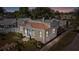 Attractive Spanish style home, well lit at night at 1101 22Nd N Ave, St Petersburg, FL 33704