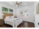 Bright bedroom with hardwood floors and backyard access at 1101 22Nd N Ave, St Petersburg, FL 33704