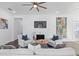 Living room with fireplace, hardwood floors, and comfortable seating at 1101 22Nd N Ave, St Petersburg, FL 33704