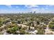 Aerial view of home with city skyline in the background at 1101 22Nd N Ave, St Petersburg, FL 33704
