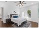 Light and airy bedroom with hardwood floors and access to a balcony at 1101 22Nd N Ave, St Petersburg, FL 33704