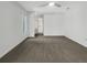 Simple bedroom with neutral carpeting and a window offering natural light at 18978 Mcgrath Cir, Port Charlotte, FL 33948