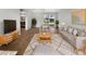 Bright living room with hardwood floors and comfortable furniture at 290 Dragon Rd, Venice, FL 34293