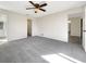 Spacious bedroom with carpeted floor and neutral walls at 4143 Waikiki Dr, Sarasota, FL 34241
