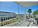 Private balcony offering views of the cityscape and palm trees at 3315 58Th S Ave # 508, St Petersburg, FL 33712